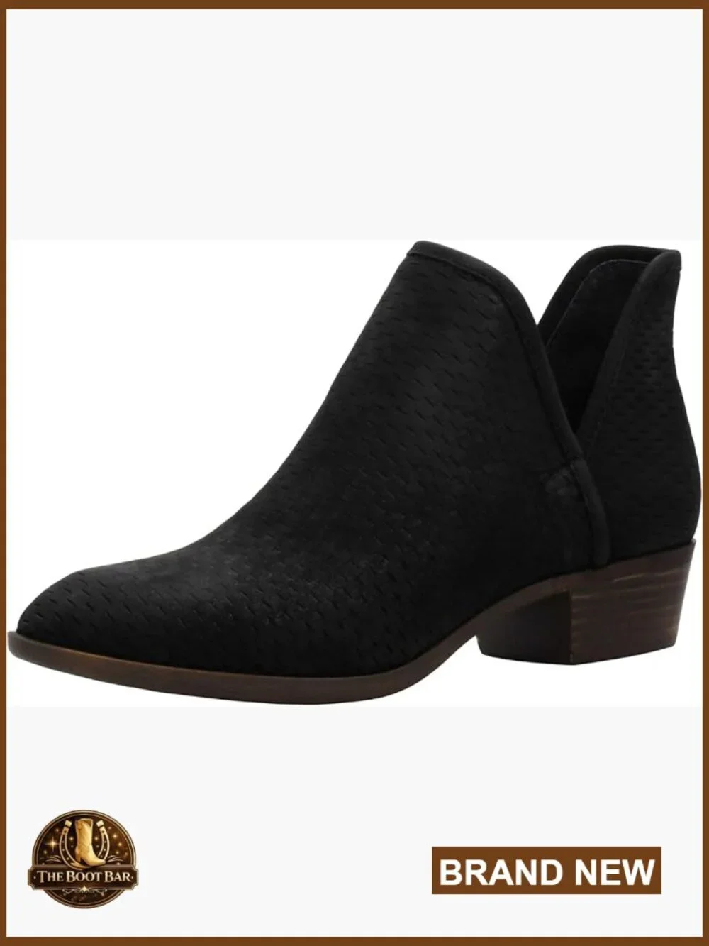 Women's Ankle Boots with 1.5 Inch Heel, Pull-On Style, Leather Suede
